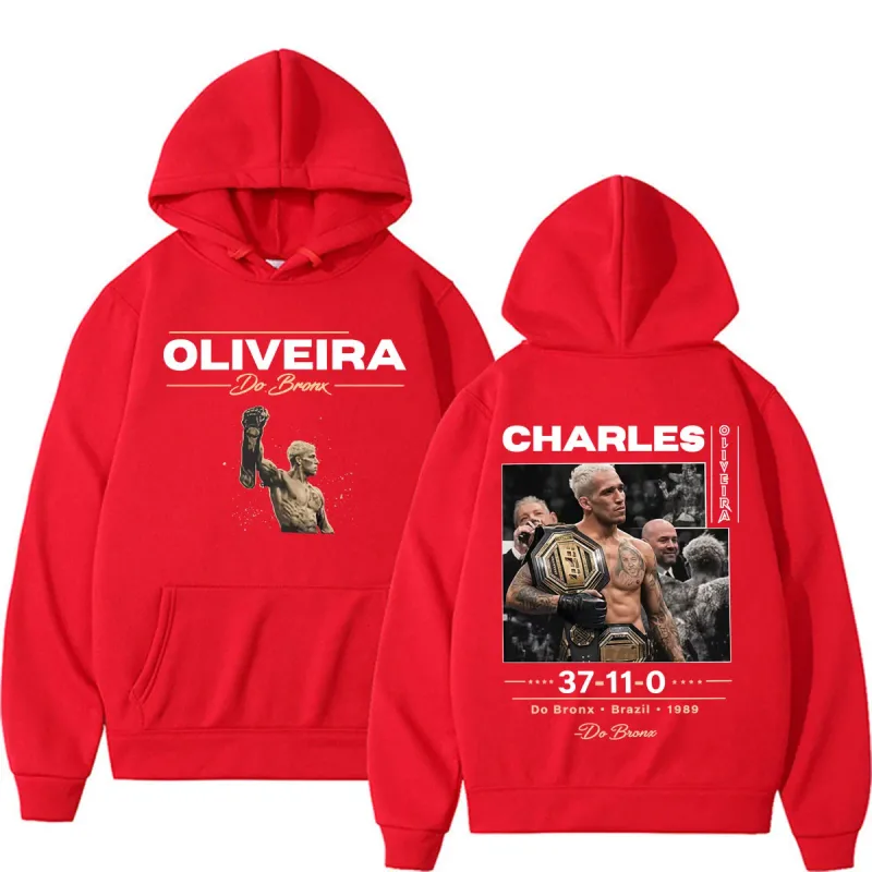 Do Bronx Brazil Charles Oliveira Graphic Sweatshirts Men Women Fashion Harajuku High Street Hoodies Cozy Fleece Oversized Hoodie — image 9
