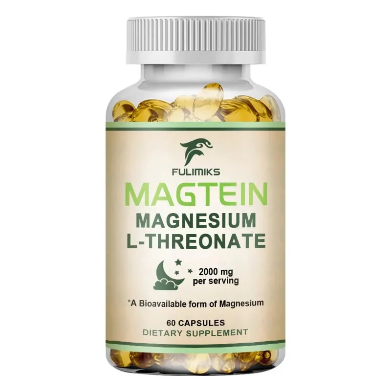 Magnesium L-Threonate Supplement with Magtein Supports Short & Long-Term Memory Cognitive Health Focus Bone & Joint Health