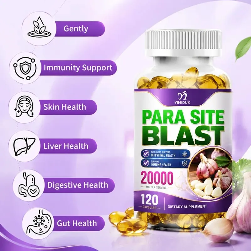 Para Site Blast Capsules with Echinacea Papaya & Oregano Support Seasonal Defense Healthy Digestion Cleanse Gut & Immune