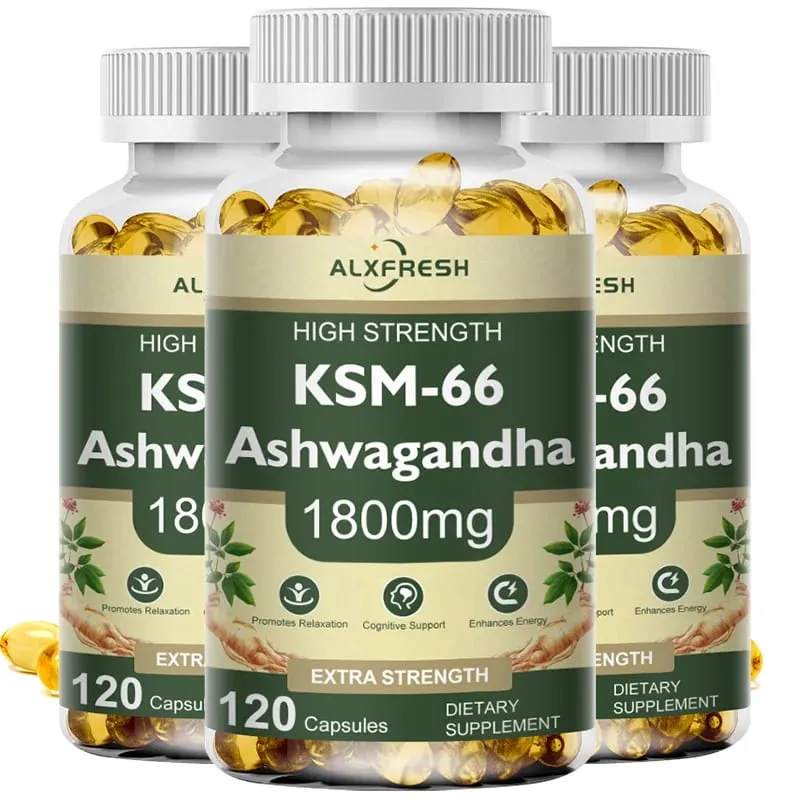 KSM-66 Cápsulas Orgânicas de Ashwagandha com Zinco | Vegano não OGM | Suplemento de saúde de fórmula premium — image 7