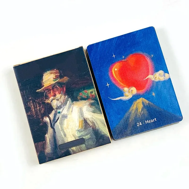 New Oracle Deck A 38 Oil Painting Style Cards Vibrant Illustrations Perfect For Divination Spiritual Practices & Gift Giving — image 3