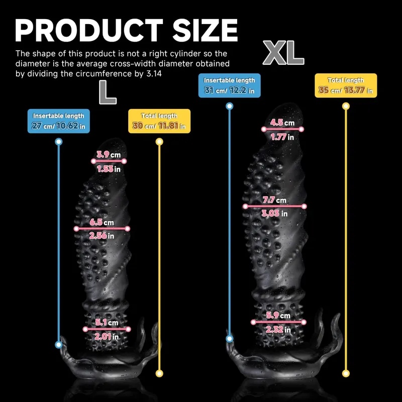 Oieffur Sexig Vuxen Anal Dildo Man Butt Plug för män Kvinnor Sexleksak i silikon med taggiga tentakel dildos för par Vuxenlek — image 4