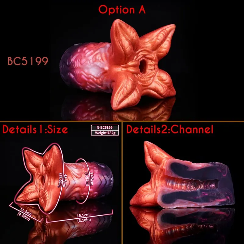 Dual Channel Monster Pussy Masturbator Soft Silicone Male Masturbation Cup Realistic Vagina Penis Training Sex Toys for Man — image 15