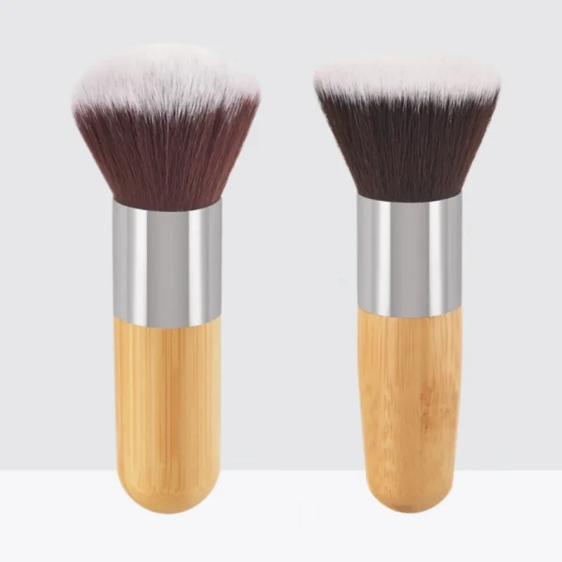 Bamboo Handle Foundation Brush Loose Powder Makeup Brushes Blush Contour Liquid Foundation Cream Professional Face Beauty Tools — image 11