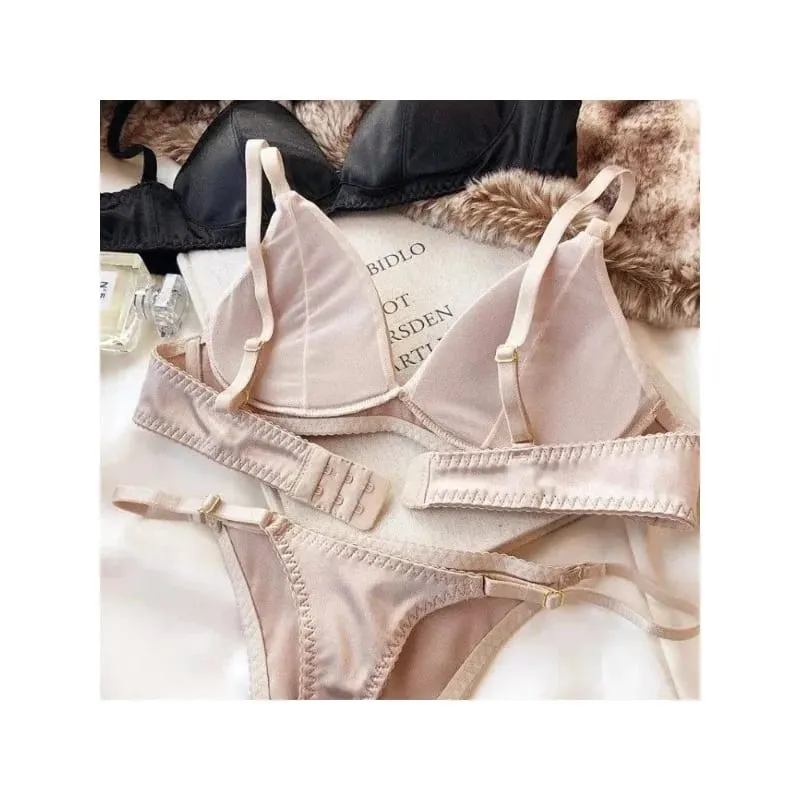Summer Sexy Bralette for Women Deep V Neck Push Up Triangle Bra Thin Strap Backless Lingerie Small Chest Bikini Top Comfortable — image 3