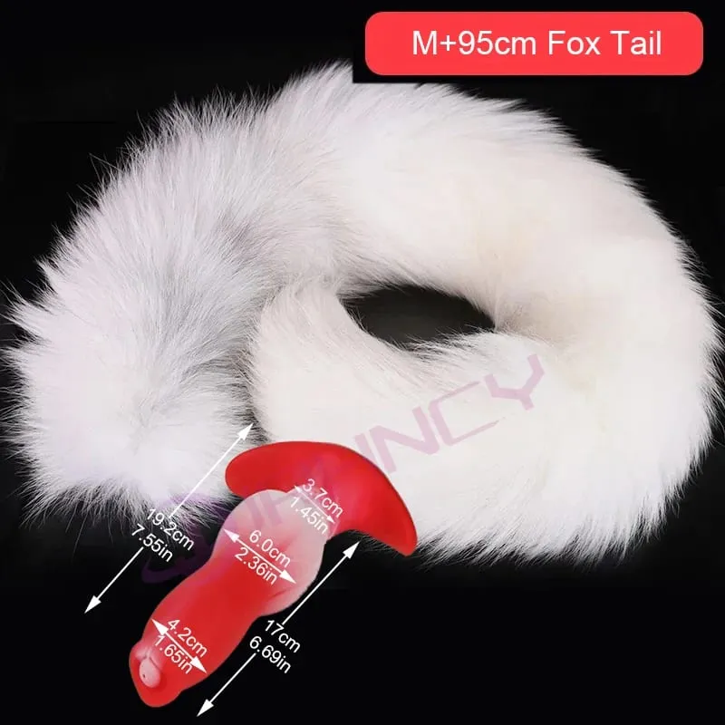 Anal Plug na may Tail BDSM Adult Sex Game Cosplay 18+ Anal Dildo para sa Babae Mga Lalaki Silicone Soft Butt Plug Gay Sex Toys para sa Party BDSM — image 22