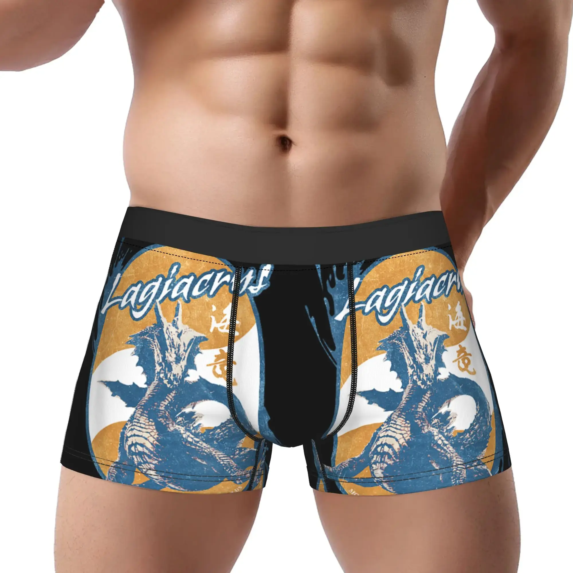 Wilds Lagiacrus BP Monster Hunter Underpants Breathbale Panty Panlalaking Underwear Ventilate Shorts Boxer Briefs — image 1