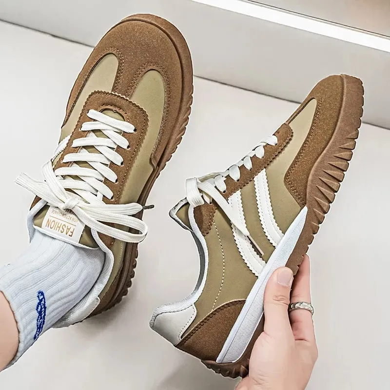 Spring New Men's Flat Shoes Outdoor Comfortable Breathable Skateboard Shoes Fashion Designer Men's Non-Slip Sneakers Zapatillas
