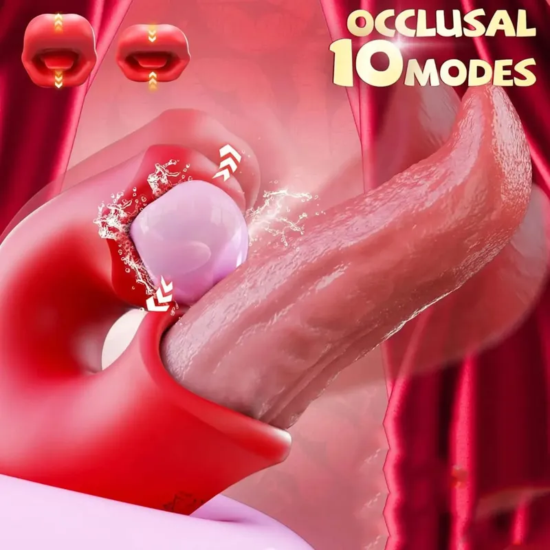 3 in 1 Tongue Thrusting Vibrator Sex Toys for Women G Spot Vibrator Adult Vibration Mode Dildo for Female Couples Games — image 4