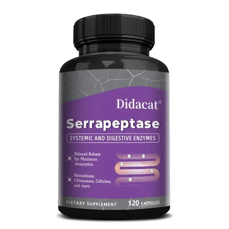Serrapeptase 45 000 SPU Supports Sinus Health Joint Health Support Gut Health Non-GMO Gluten Free 120 Vegan Capsules