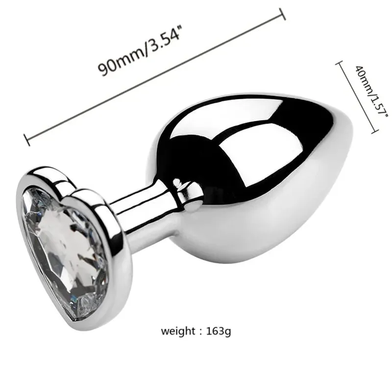 S/M/L Metal Anal Plug Butt Plug Sex Toy Butt Toy for Women Men Couples Gay Adult Game Masturbator Anal Diamond Sex Shop — image 22