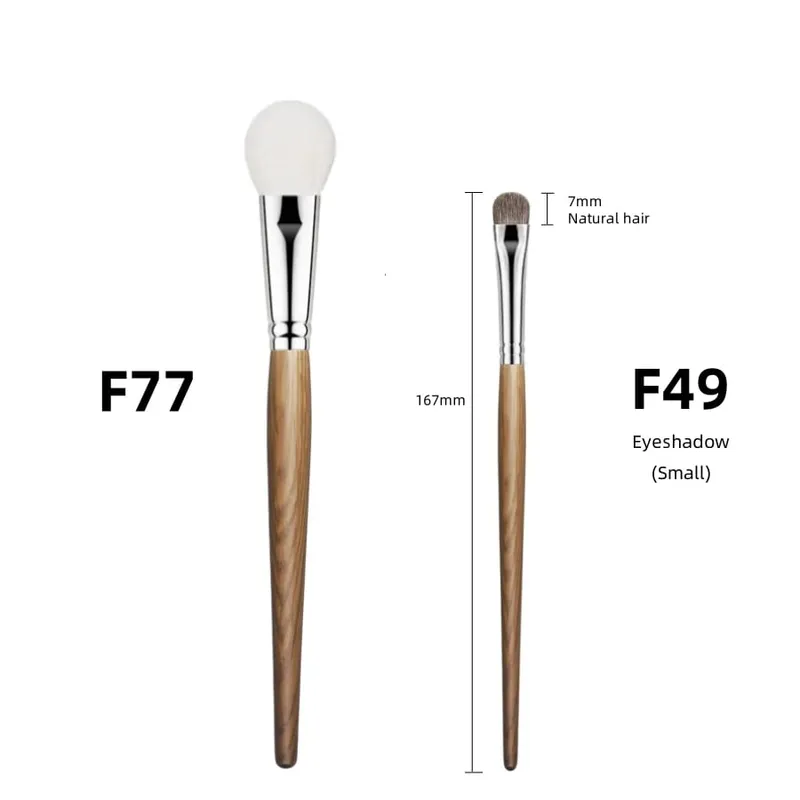 Natural Hair Blush Brush Face Highlighter Shadow Makeup Brushes Natural Goat Hairs Bronzer Pro Essential Cosmetic Tools — image 18