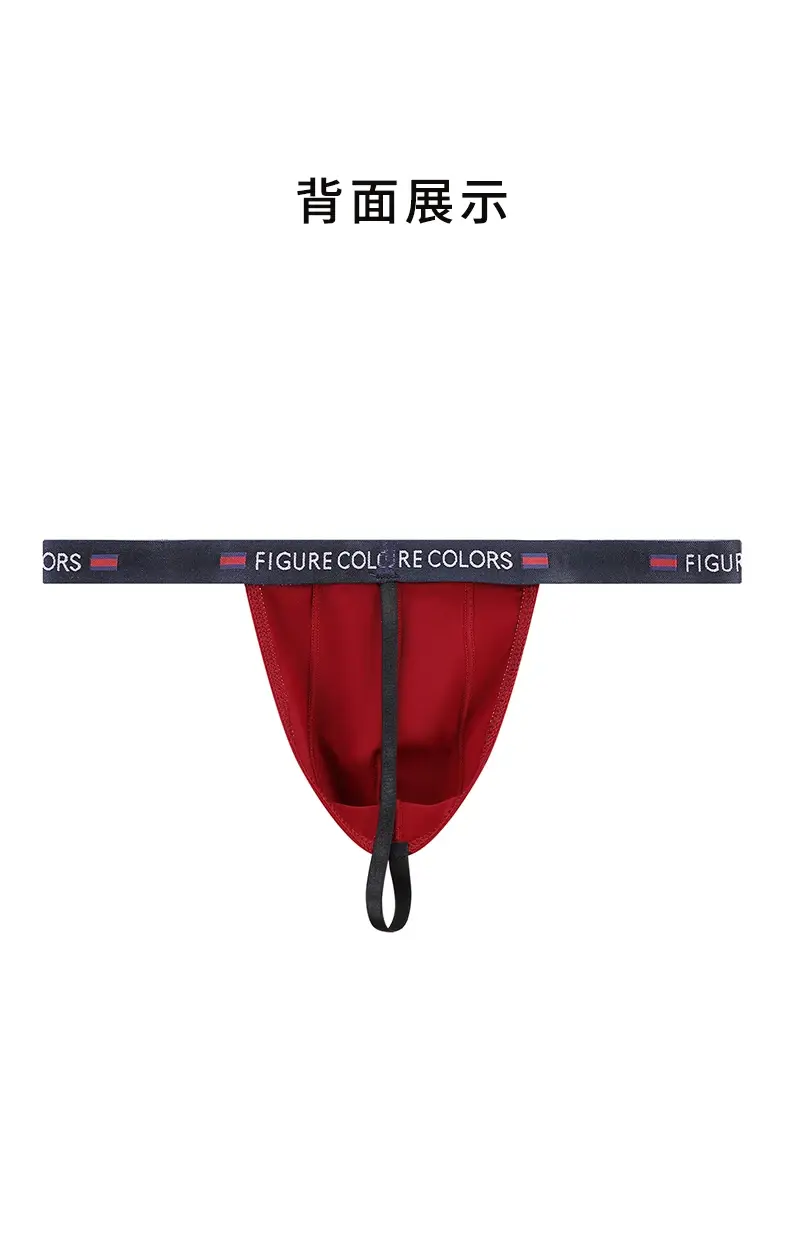 Roupa íntima masculina de abas estreitas, seda gelada, cintura baixa, sexy, pura luxúria e roupa íntima picante — image 14