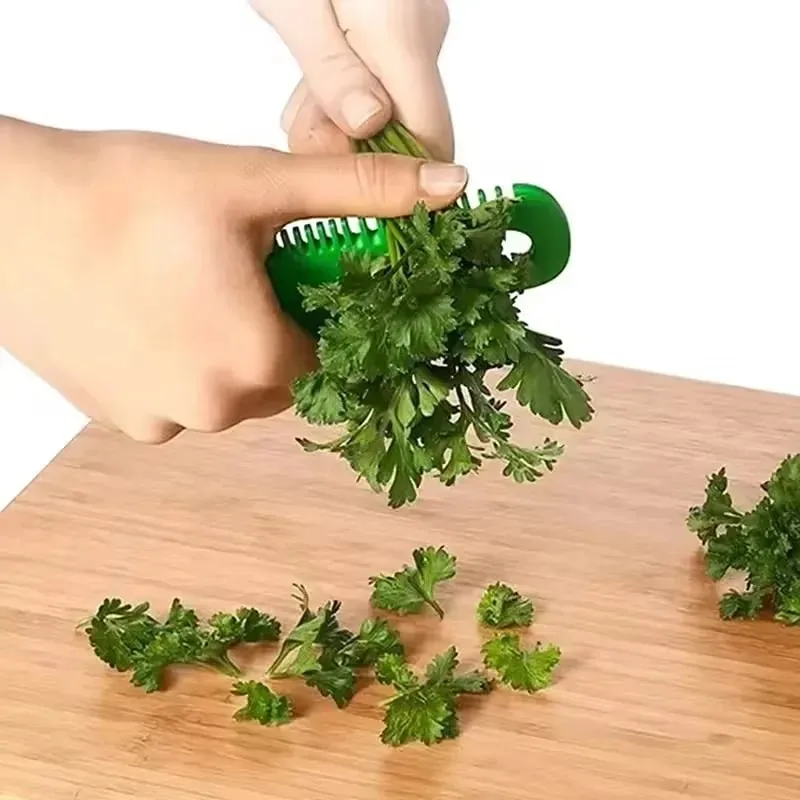 Multifunctional Cutter Stripper Vegetable Rosemary Kale Chard Collard Oregano Parsley Cilantro Leaf Remover Kitchen Peeling — image 2