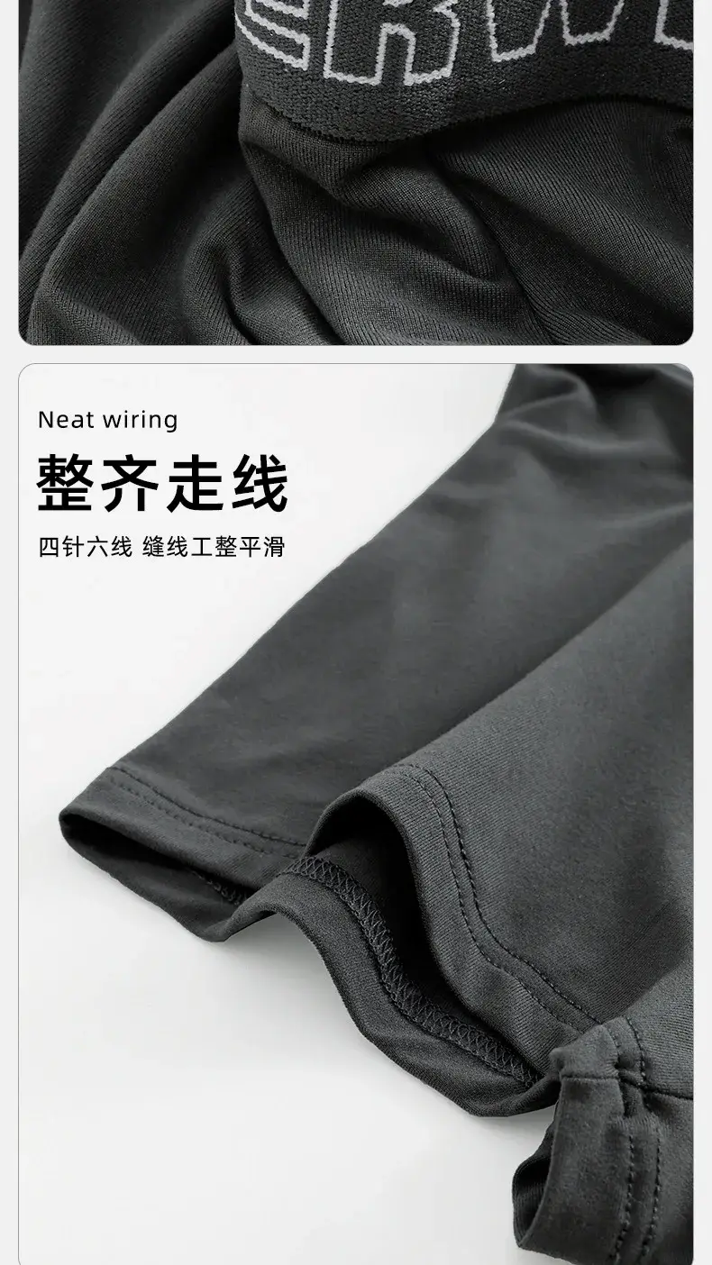 Homem roupa interior moda algodão confortável respirável boxers cuecas masculinas carta impressa calcinha shorts roupa interior