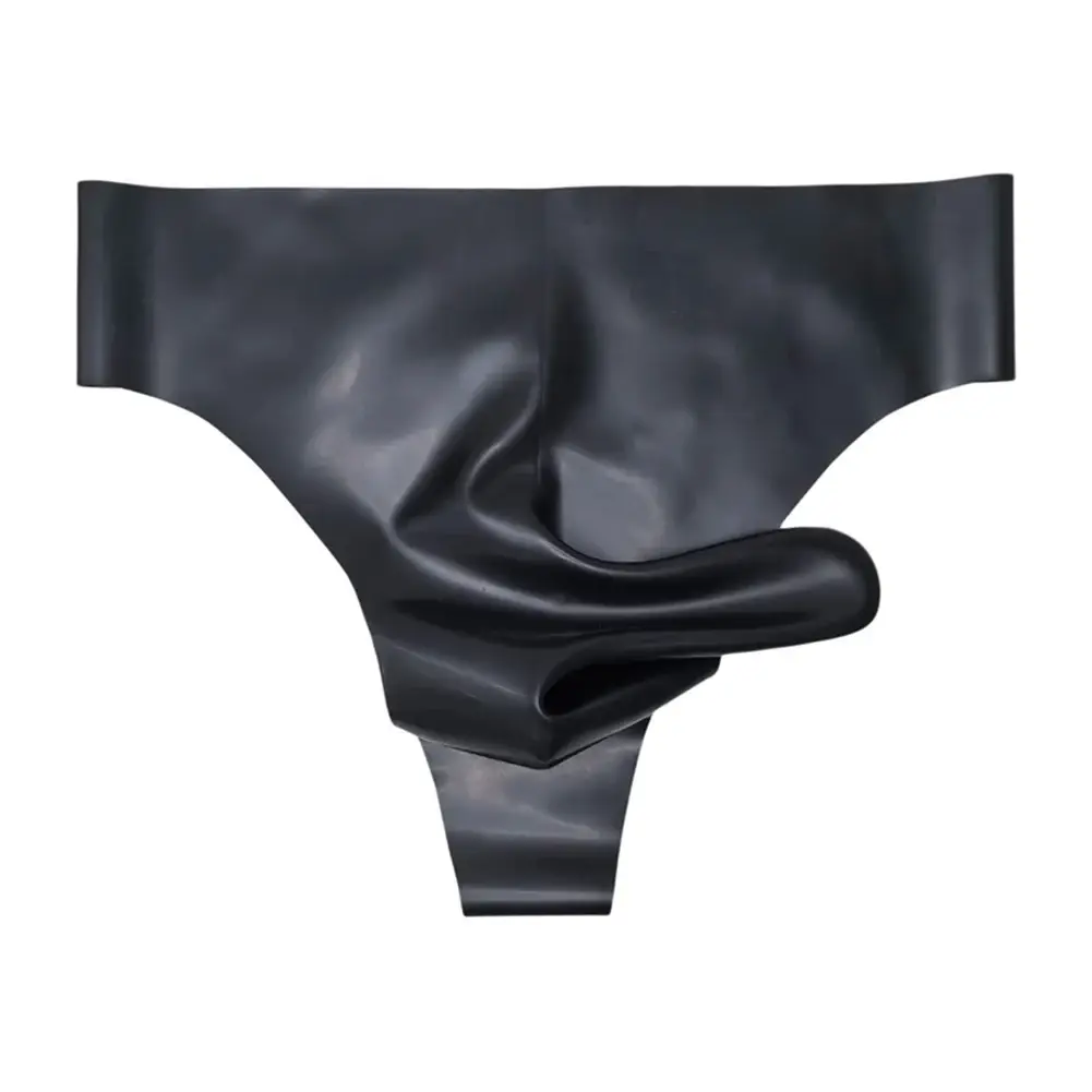 Sexy Nightwear Mens Latex Underwear Comfortable Latex Safety Panties Men\'s Thongs Brand New Condition Classic Brief Style