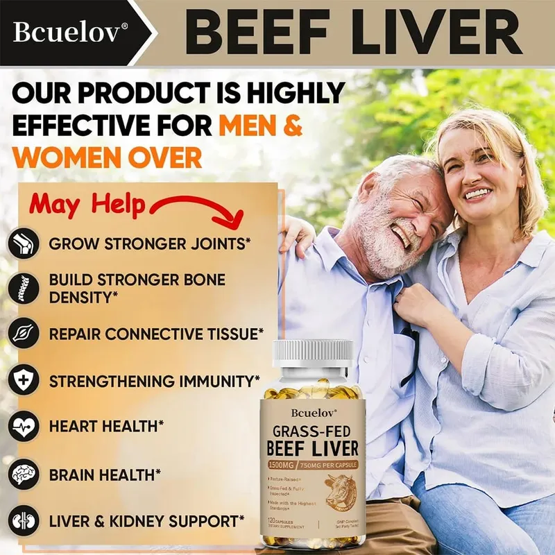 New Zealand Grass-fed Dried Beef Liver Capsules To Support Heart Brain Blood Liver Health and Immune System 120 Capsules — image 5