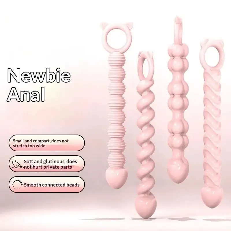 S-grânulos macio anal plug ânus brinquedos grandes bolas de silicone g-ponto estimulante butt plug adulto sexo casal sexy — image 2
