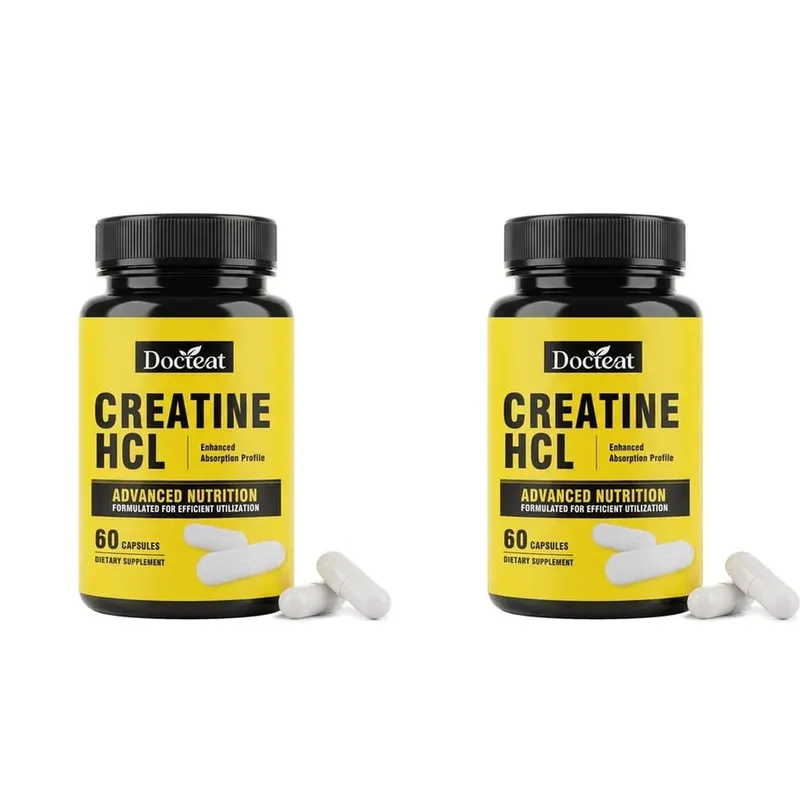Docteat Creatine HCL Capsules with Vitamin B6 B12 & Cinnamon for Muscle Energy & Performance Support Adults 60 Capsules — image 8