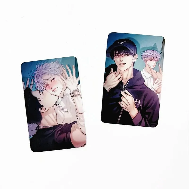 2-4PCS Korean Manhwa Lomo Cards Set Kang Dooshik Jin Jooha Korean BL Comic Couple Photo Cards Fans Decor Collection Gift — image 2