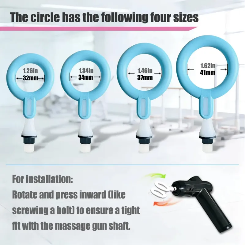 (Se encaixa no eixo de 12-19mm) acessórios de cabeça de pistola de massagem - cabeça de silicone substituível para arma de fáscia acessórios de fitness brinquedo sexual masculino — image 6