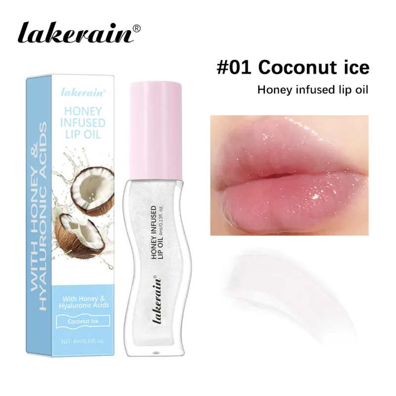 Fuktgivande läppglansolja ger näring åt glänsande läppar Vård Läppstift Plumpande Exfolierande Rosa Plumping Gloss Oil Makeup — image 8