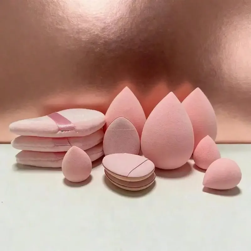 Travel-Friendly 11PC Mini Makeup Sponge Set - Latex-Free Ultra Soft Wet-Expandable Professional Beauty Tool