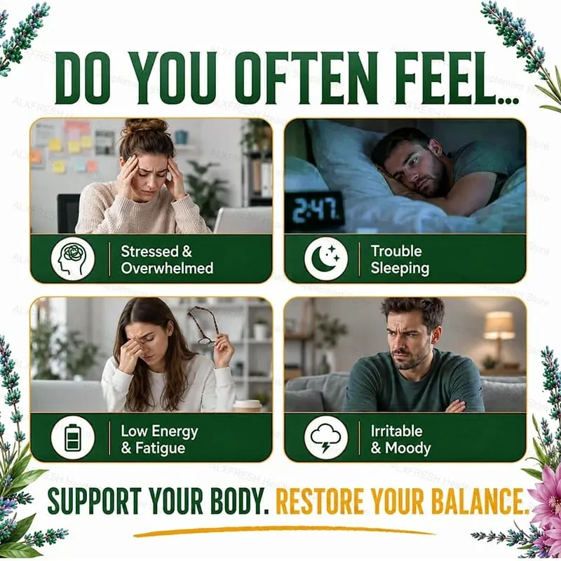Original Ashwagandha Capsules High Potency Root Extract for Stress & Vitality Balance Hormones — image 3