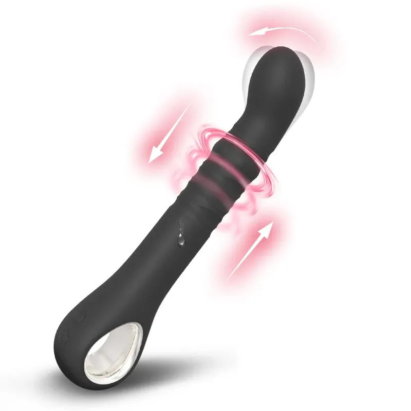 Swing G Spot Dildo Vibrator Women Clitoris Stimulator Vibrating Telescopic Anal Butt Plug Female Thrusting Sex Toys for Adults — image 1