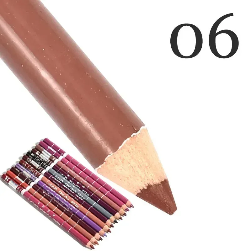 Delineador labial antiincrustante profissional, 28 cores, caneta de batom profissional, à prova d'água, lápis de contorno labial, maquiagem duradoura, delineador cremoso