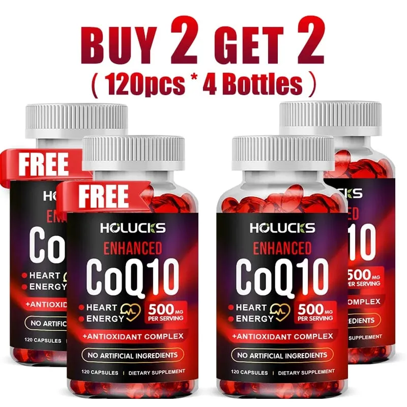 Buy 1 Get 1 Free! CoQ10 500mg Supplement for Heart Health Energy Production & Antioxidant Promotes Radiance Men & Women — image 9