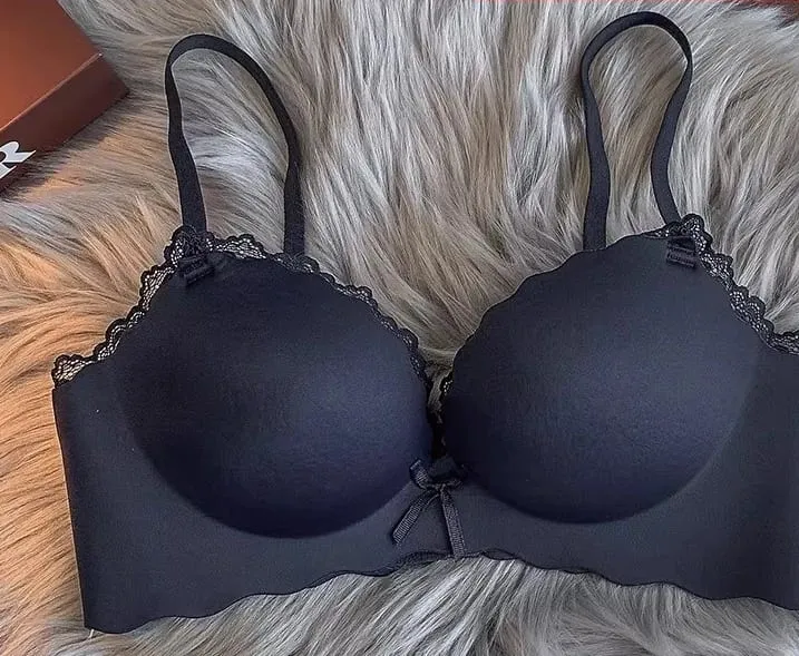 Hot Selling Ladies Push Up Bra Set Seamless Wireless Support Anti-Sagging Comfort Lingerie S-XL for Young Women Soft Daily Wear — image 12