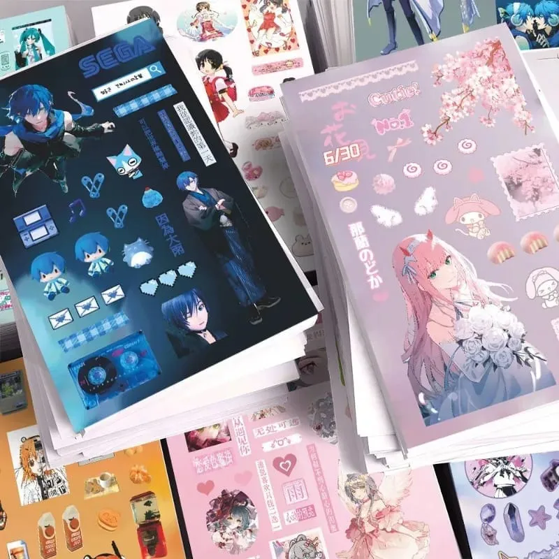 Hatsune Miku -Project DIVA- Sticker Hatsune Miku Kagamine Rin/Len Anime Perifer Journal Materiale Sticker 8 ark Nye gaver — image 5