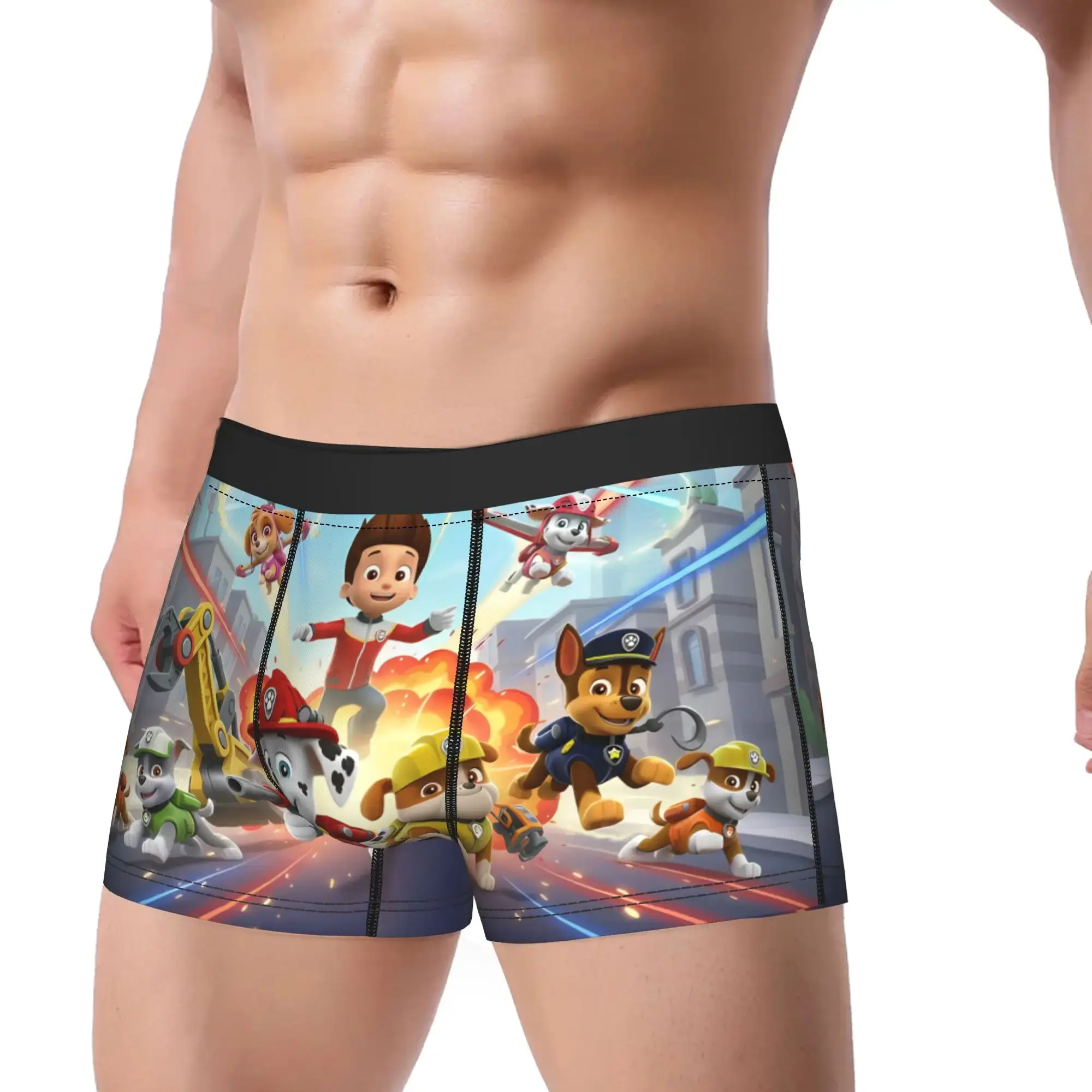 Paw Dogs Patrols Trunk Pouch Underwear High Quality Design Boxer Brief Breathable Men Underpants Big Size 2XL — image 2