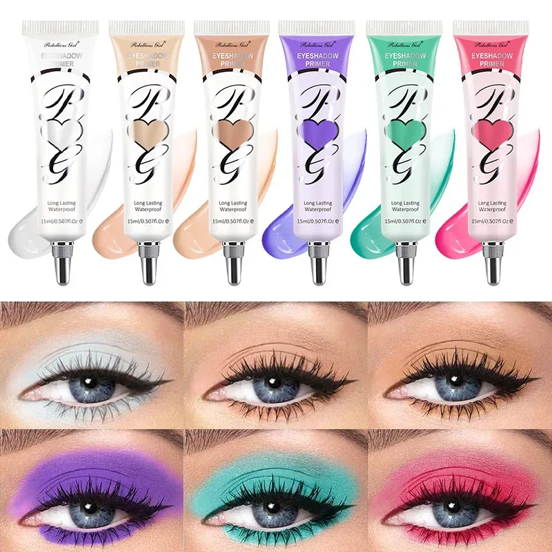 6 Colors Matte Eyeshadow Primer – Crease-Proof Oil-Control Eye Base Long-Lasting Smudge-Resistant Color-Correcting Primer