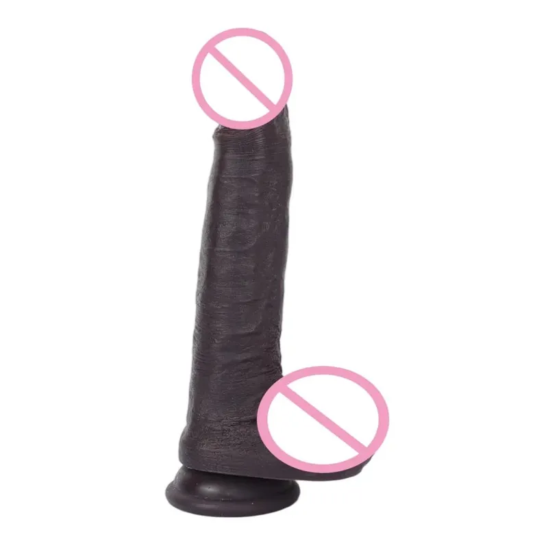Silicone realista vibrador macio prazer pênis masturbador fantasia massageador de próstata vaginal dilatador anal brinquedos sexuais adultos para mulher — image 1