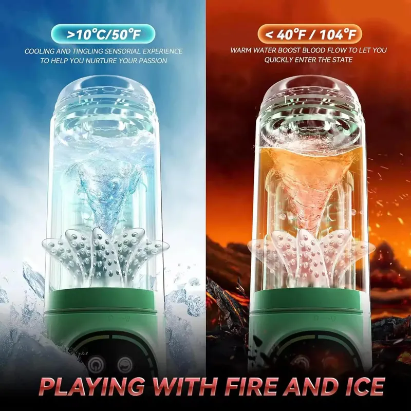 Sex Toys for Men Penis Pump AI Sync Male Pocket Masturbator with 7 Thrusting Rotating Vibrating Penis Enlarger Masturbation Cup