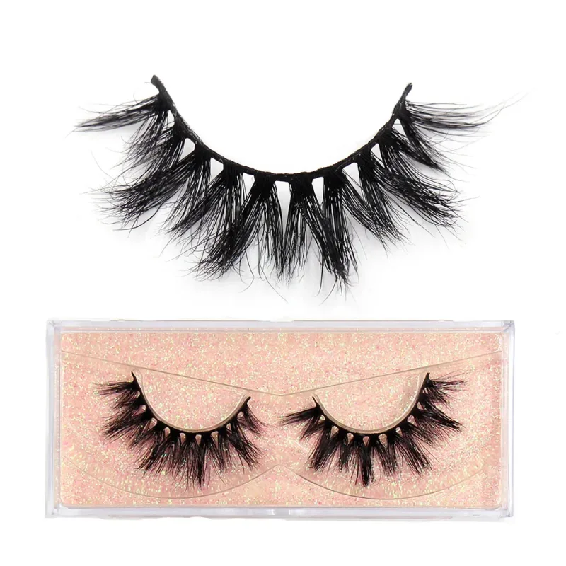3D Mink Lashes Soft Hair False Eyelashes Fluffy Volume Wispy Fake Eyelashes Extension Makeup