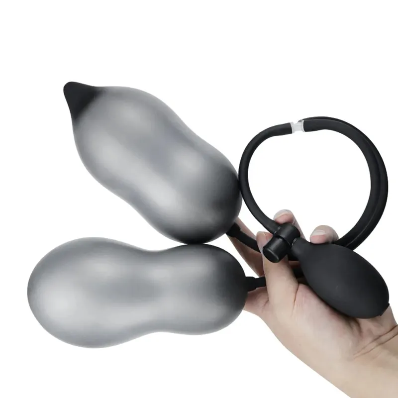 Uppblåsbar analplugg Vuxen Sexleksak Dildo Pump Butt Plug Anal Dilator BDSM Sexleksak för att njuta av sexnöje — image 2