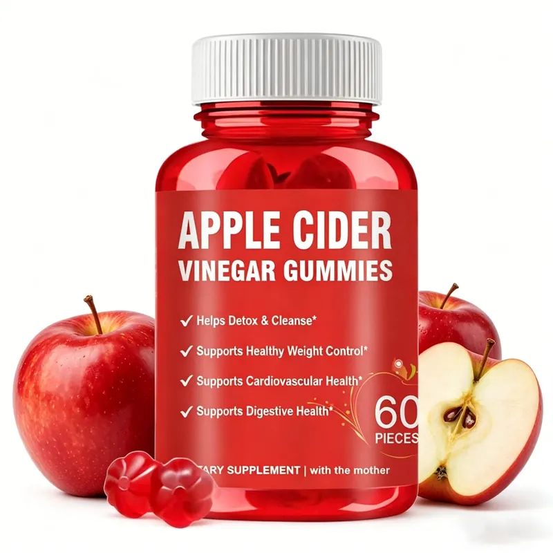 Apple Cider Vinegar Gummies Detox For Bloating and Constipation Slimming Fat Burning Digestive System Health