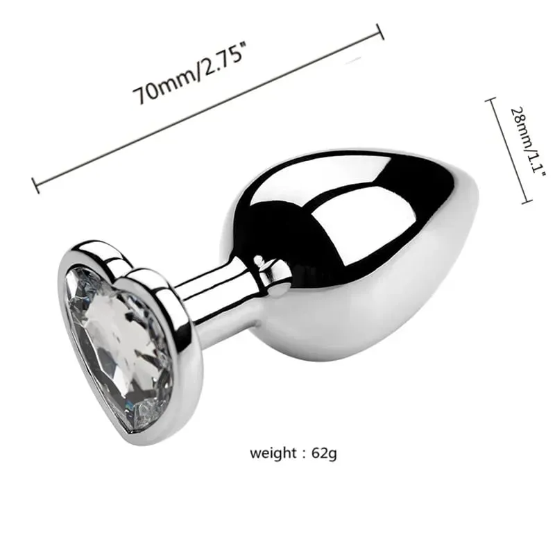S/M/L Metal Anal Plug Butt Plug Sex Toy Butt Toy for Women Men Couples Gay Adult Game Masturbator Anal Diamond Sex Shop — image 21