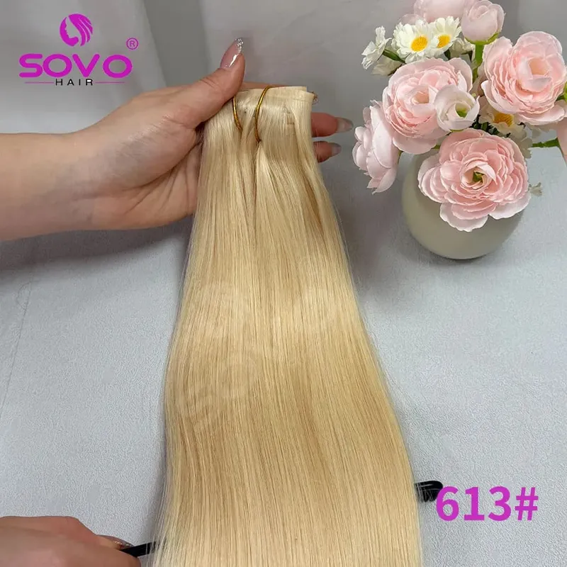 110G Tape PU Clip In Hair Premium Remy Clip In Human Hair Extensions 7pcs Clip-on Hair 14"-24" Balayage Ombre Mocha Brown Black — image 8