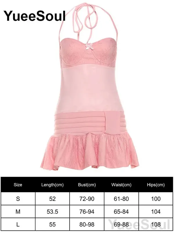 Pink Women's Dress Elegant Evening Birthday Party Female Dresses 2026 Summer New Sweet Cute Y2K Casual High Street Lolita Dress — image 10
