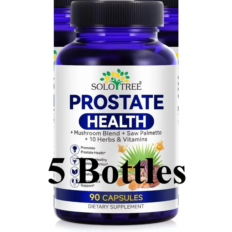 Cápsulas de saúde da próstata Saw Palmetto Reishi Urtiga Cúrcuma para bexiga urinária bem-estar e suporte de fluxo masculino 90 contagens