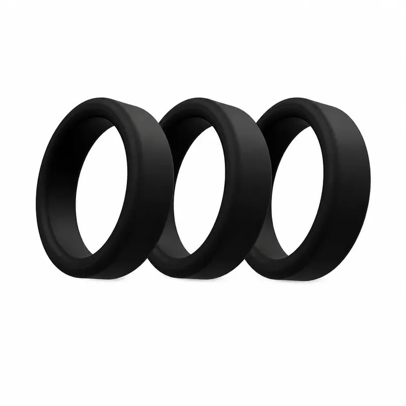 Silicone Penis Ring Cock Ring Erection Ring Delay Ejaculation Fixed Stamina Enhancer Sex Toys Adult Male Couples Long Lasting — image 6
