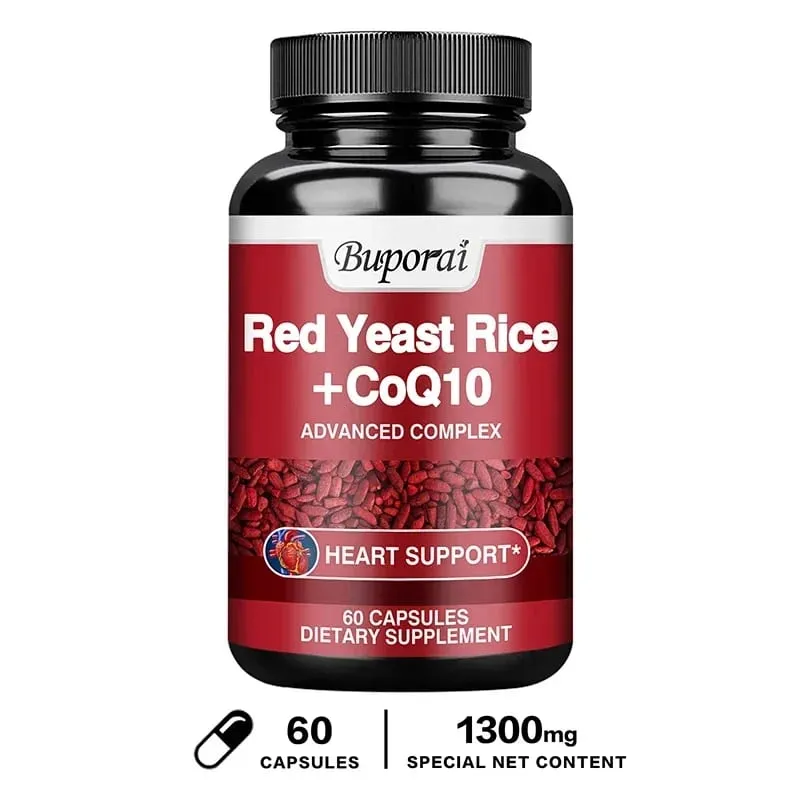 אורז שמרים אדום עם תוסף CoQ10 - תמיכה נוגדת חמצון לאנרגיה ובריאות הלב תוספי תזונה — image 8