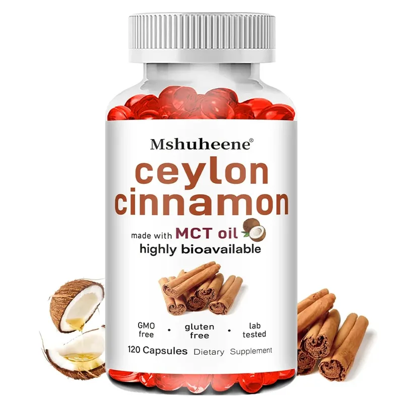 Cápsulas orgânicas de canela do Ceilão 600mg de alta potência suporta antioxidante energia imunológica coração articulação osso e saúde digestiva — image 2