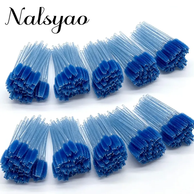 50 pçs escovas de cílios descartáveis extensão cristal sobrancelha escova rímel varinha cílios conjunto de ferramentas cosméticas maquiagem beleza — image 5