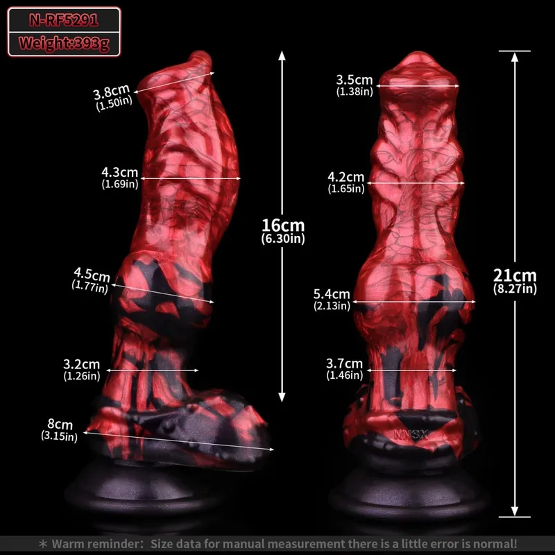 Silicone Horse Dildo Long Penis Anal Plug Napakalaking Knot G-spot Vaginal Stimulator na may Suction Cup Adult Sex Toy para sa Babae Mga Lalaki — image 27