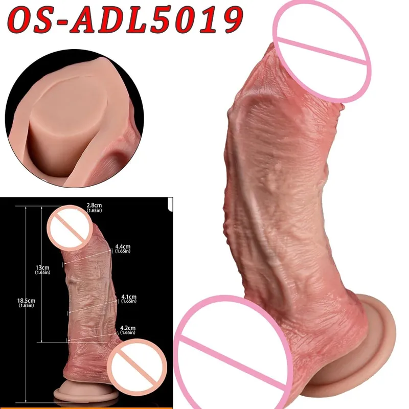 47cm Makatotohanang Mahabang Dildos Double Head Anal Vaginal Stimulator Sex Toy na May Sucker Para sa Lesbian Couples Gay Men Adult Tools — image 17
